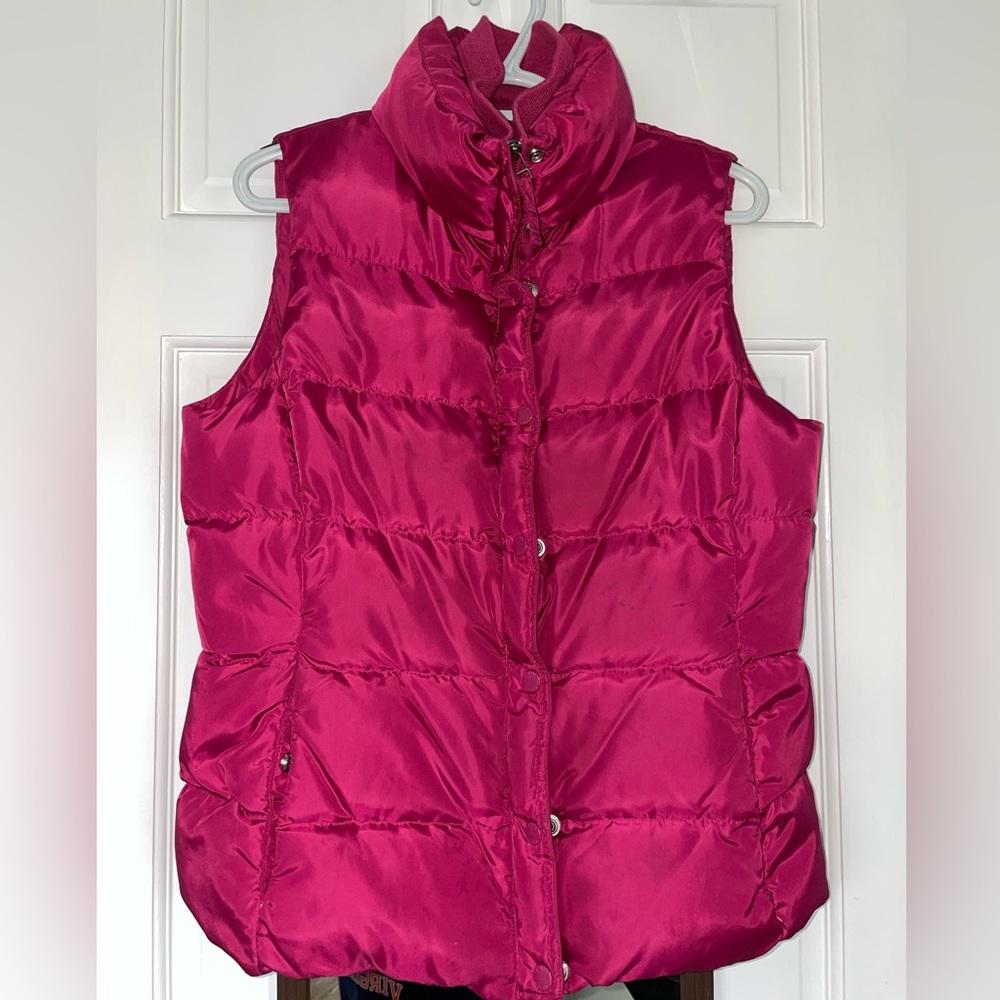 Beautiful, fun and comfy pink vest from J Crew!